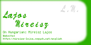 lajos mireisz business card